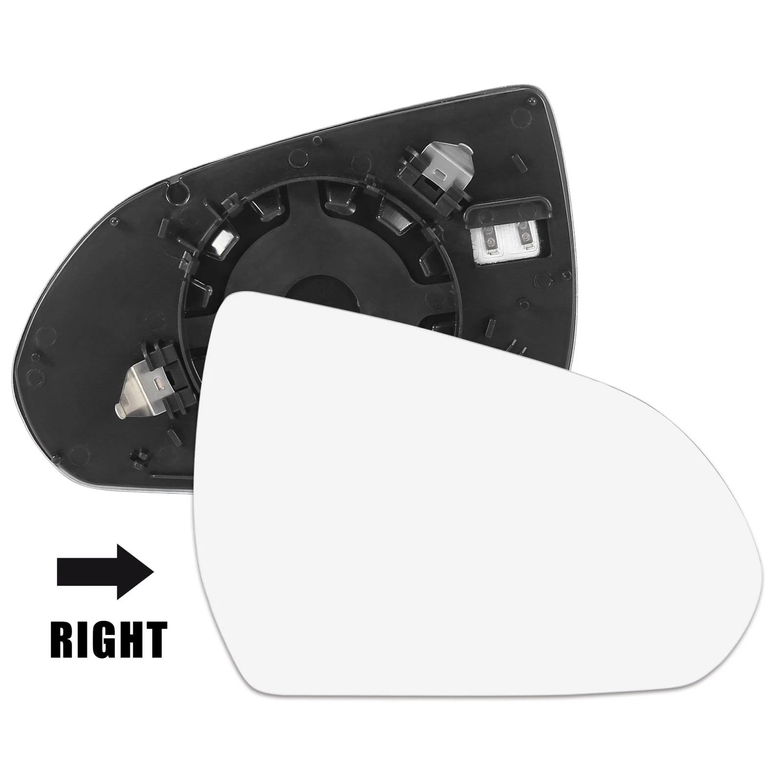 Heated Mirror Glass w Backing Passenger Side RH for Hyundai Elantra (2015–2018)