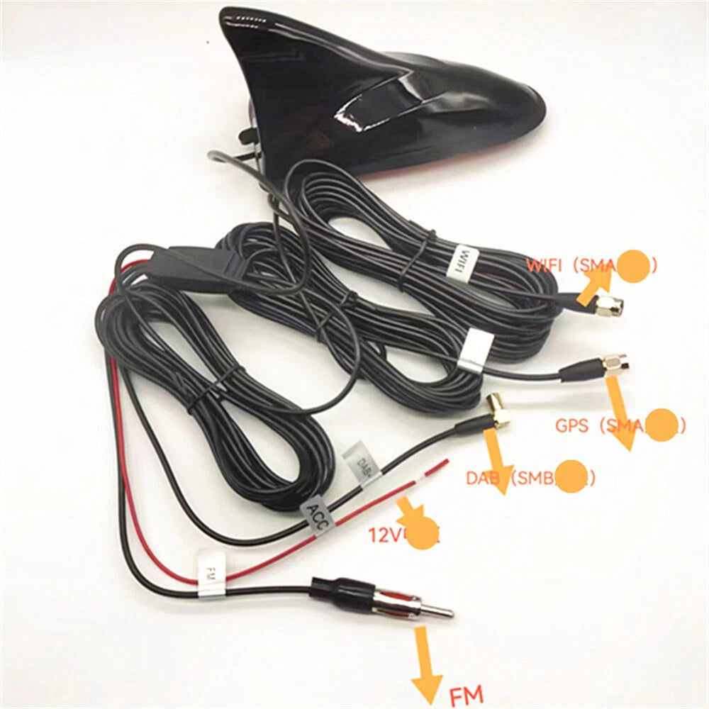 Shark Fin Roof Antenna for Car (DAB GPS FM WIFI Stereo Navigation)