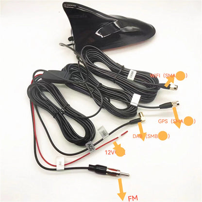 Shark Fin Roof Antenna for Car (DAB GPS FM WIFI Stereo Navigation)