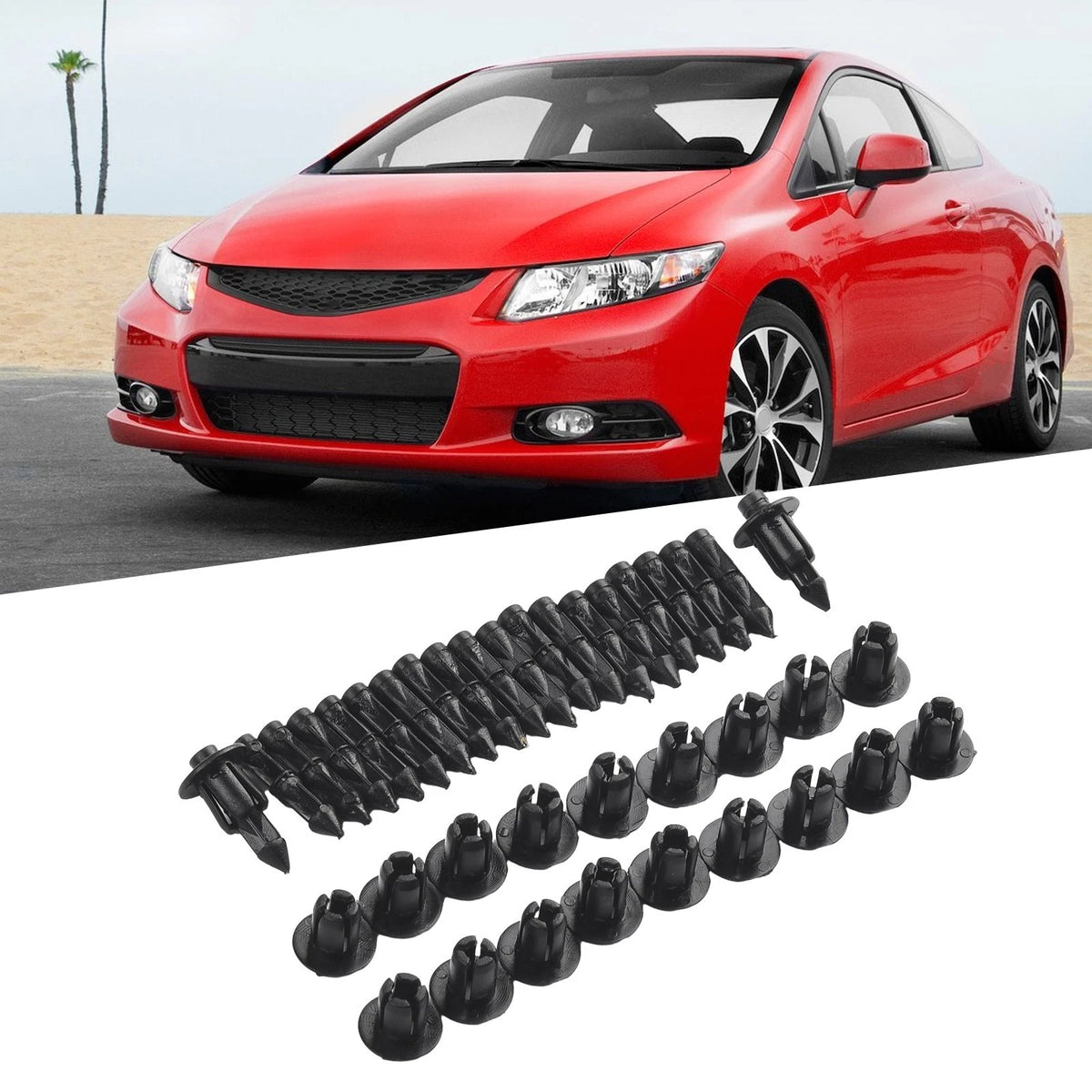 Set of 4 Panel Fastener Clips for Bike (6mm)