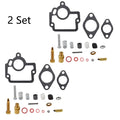 Set of 2 Carburetor Repair Kits for International Farmall IH H O4 W4 I4 HV Tractor