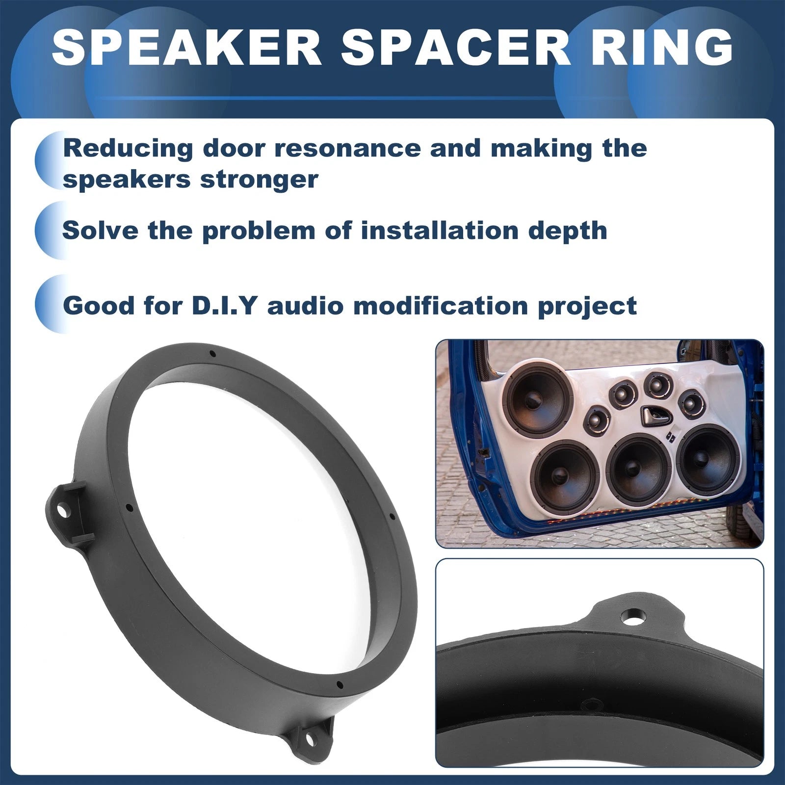 Tweeter Speaker Spacer Adaptor for Subaru 6.5 Inch (2 Pcs) (Front) (2009–2024)