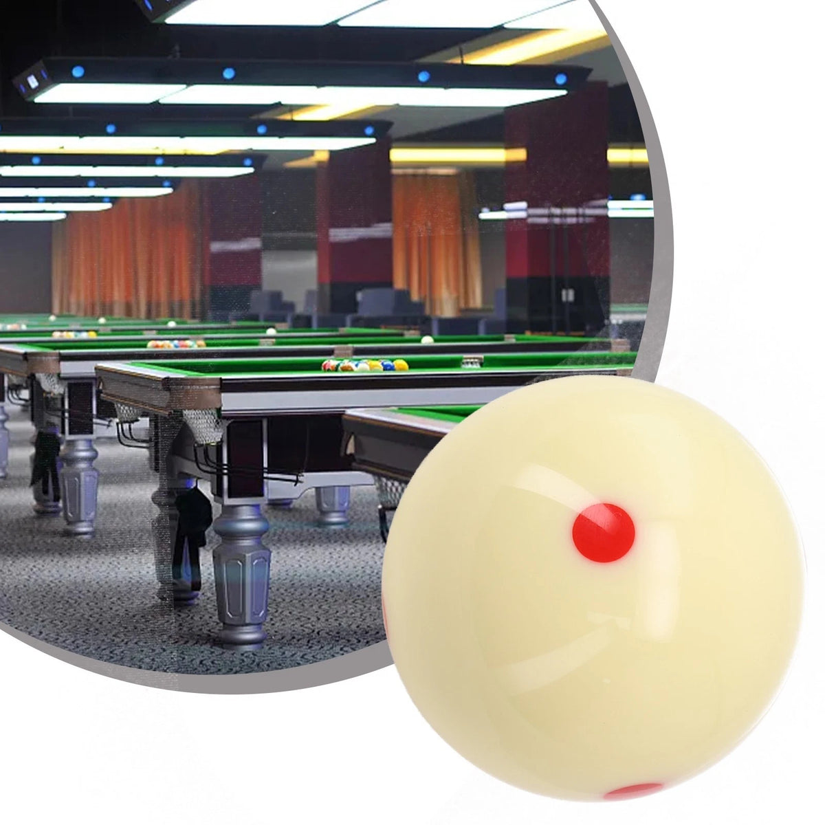 2X 57.2MM Cue Balls for Pool Standard 2-1/4" Blue Red