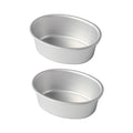 2X Aluminum Alloy Oval Cheesecake Mold for Baking