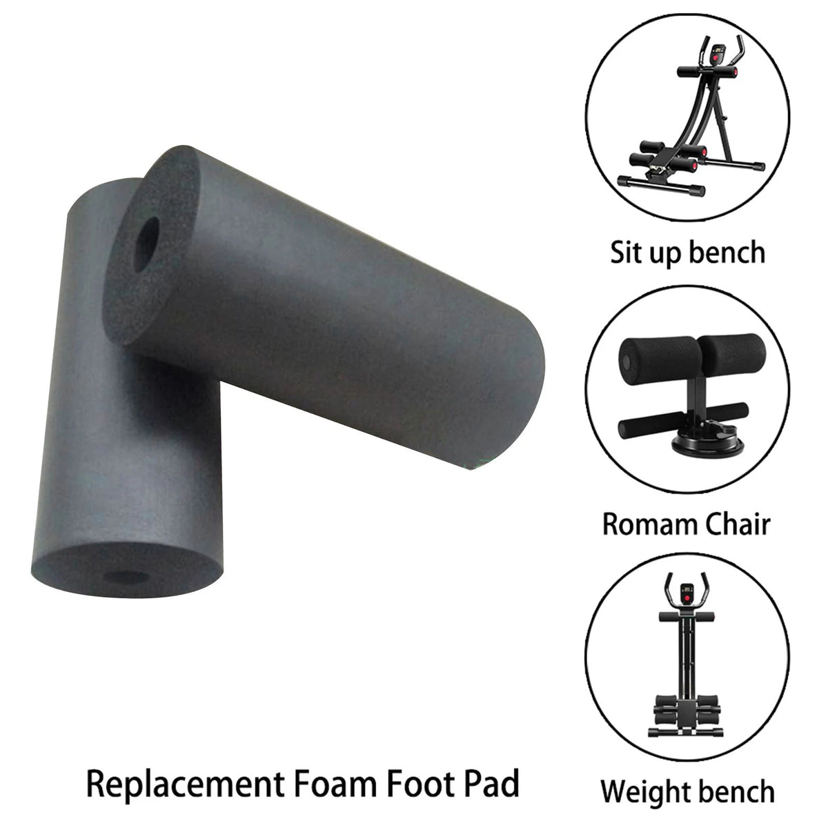 2X Foot Foam Pads for Leg Extension Accessories