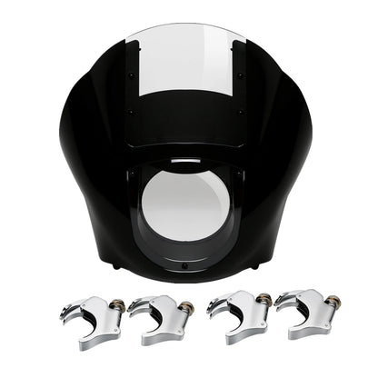 Quarter Head Fairing Windshield & 49mm Fork Clamp for Harley Sportster XL (2004–2023)