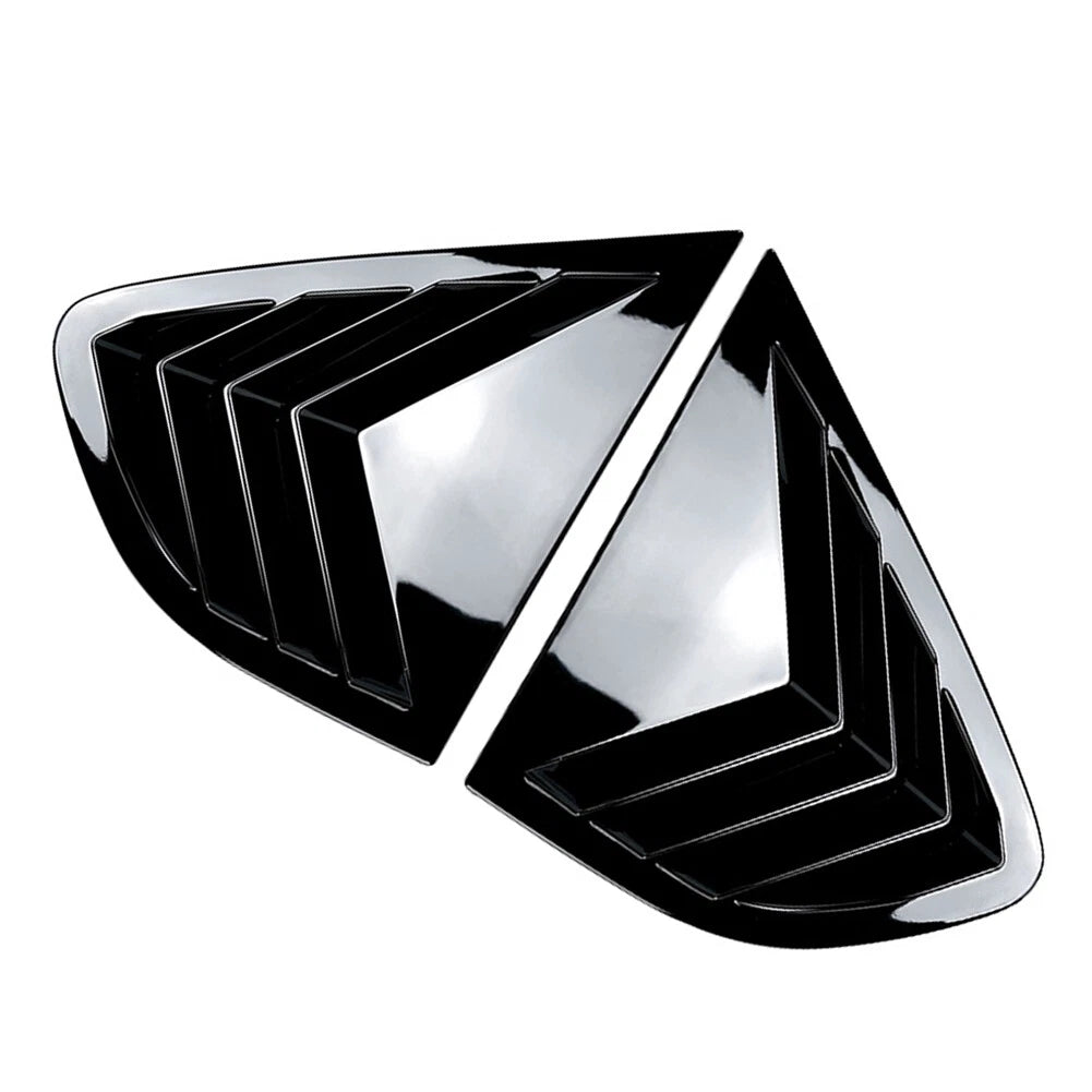 Glossy Black Rear Window Louver Shutter Cover Trim for BMW X4 (2014–2018)