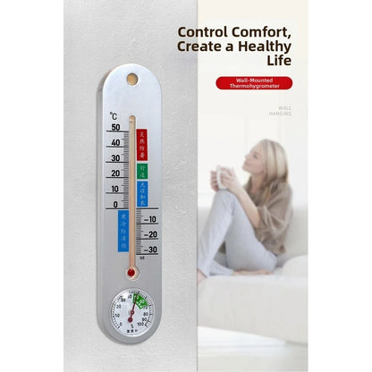 Digital Hygrometer Thermometer for Indoor Outdoor Use (Wall Mount)