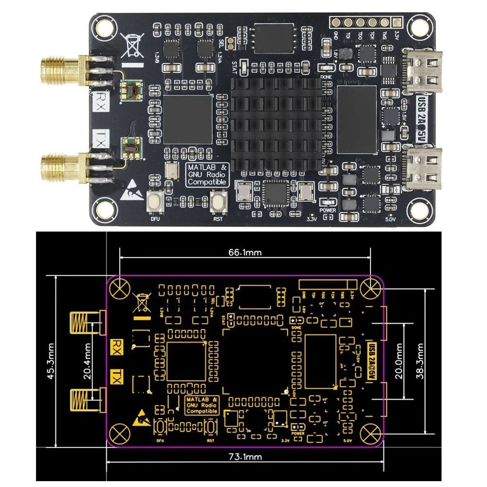 ZYNQ7010 Development Board with AD9363 RF Transceiver (10MHz-6GHz)