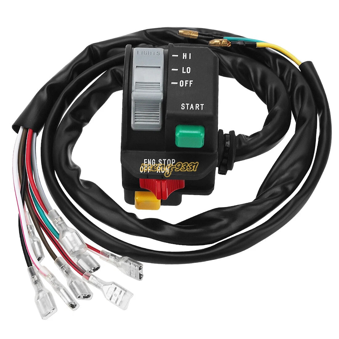 Handlebar Kill Switch Start Stop Headlight for Polaris Scrambler 400 500 (1996–1999)