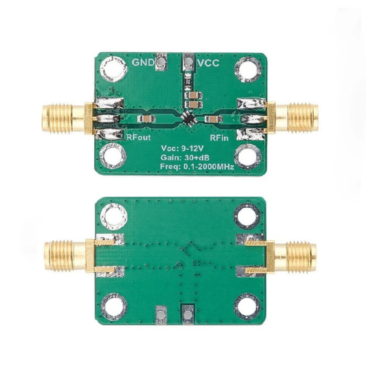 Wideband RF Power Amplifier Module 0.1-2000MHz 30dB Gain LNA Stage