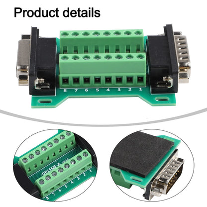 DB15MFA Terminal Block Adapter for Easy Solderless Connections