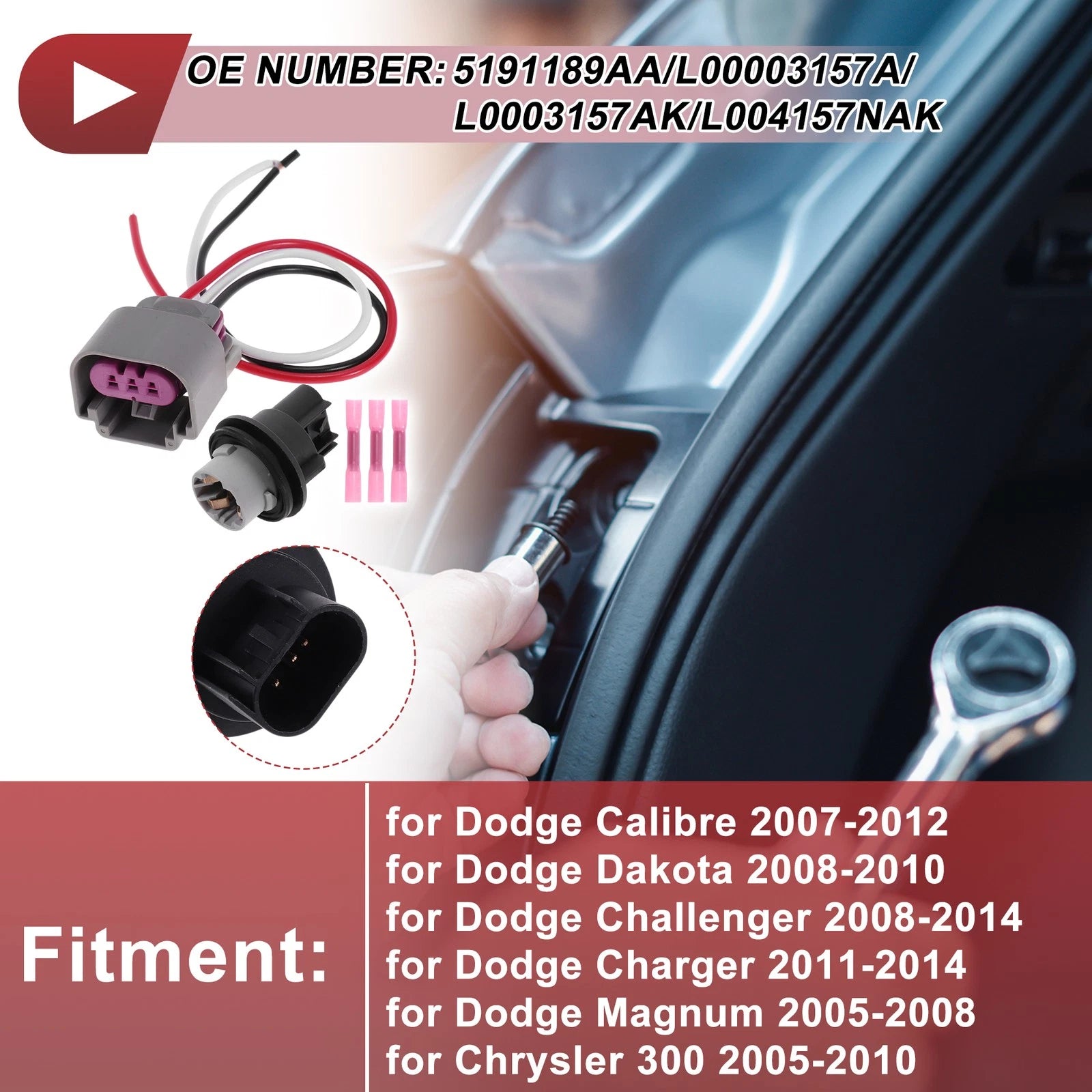Turn Signal Light Socket Wiring for Dodge Calibre (2007–2012)