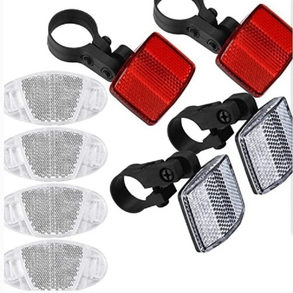 Reflector Kit for Bicycle Front Rear Spokes with Brackets