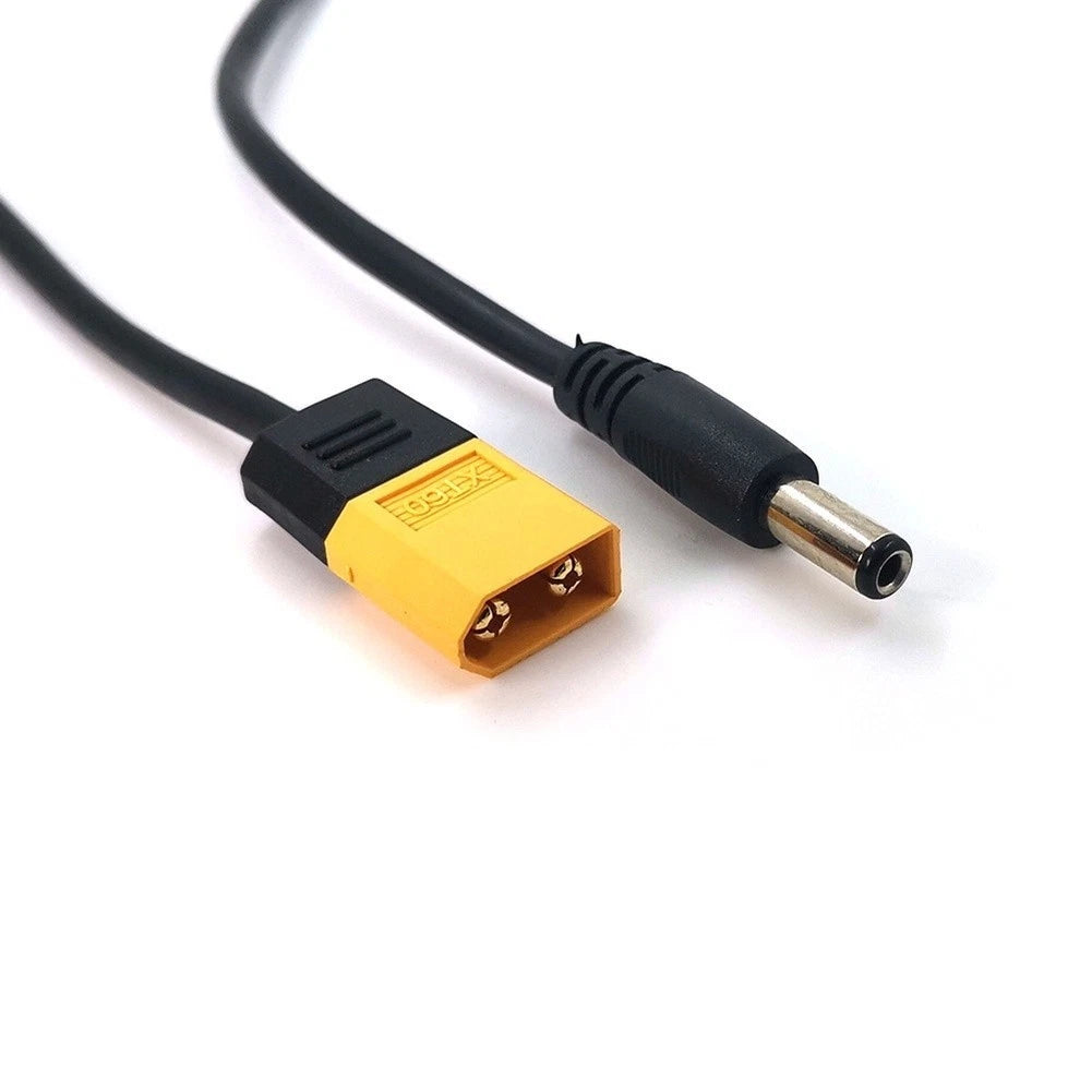 Right Angle Adapter Cable for RC Aircraft (XT60 to DC 5.5x2.5mm)
