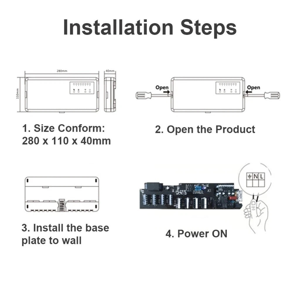 8 Channel Controller Box for Underfloor Heating Systems (2010–2023)