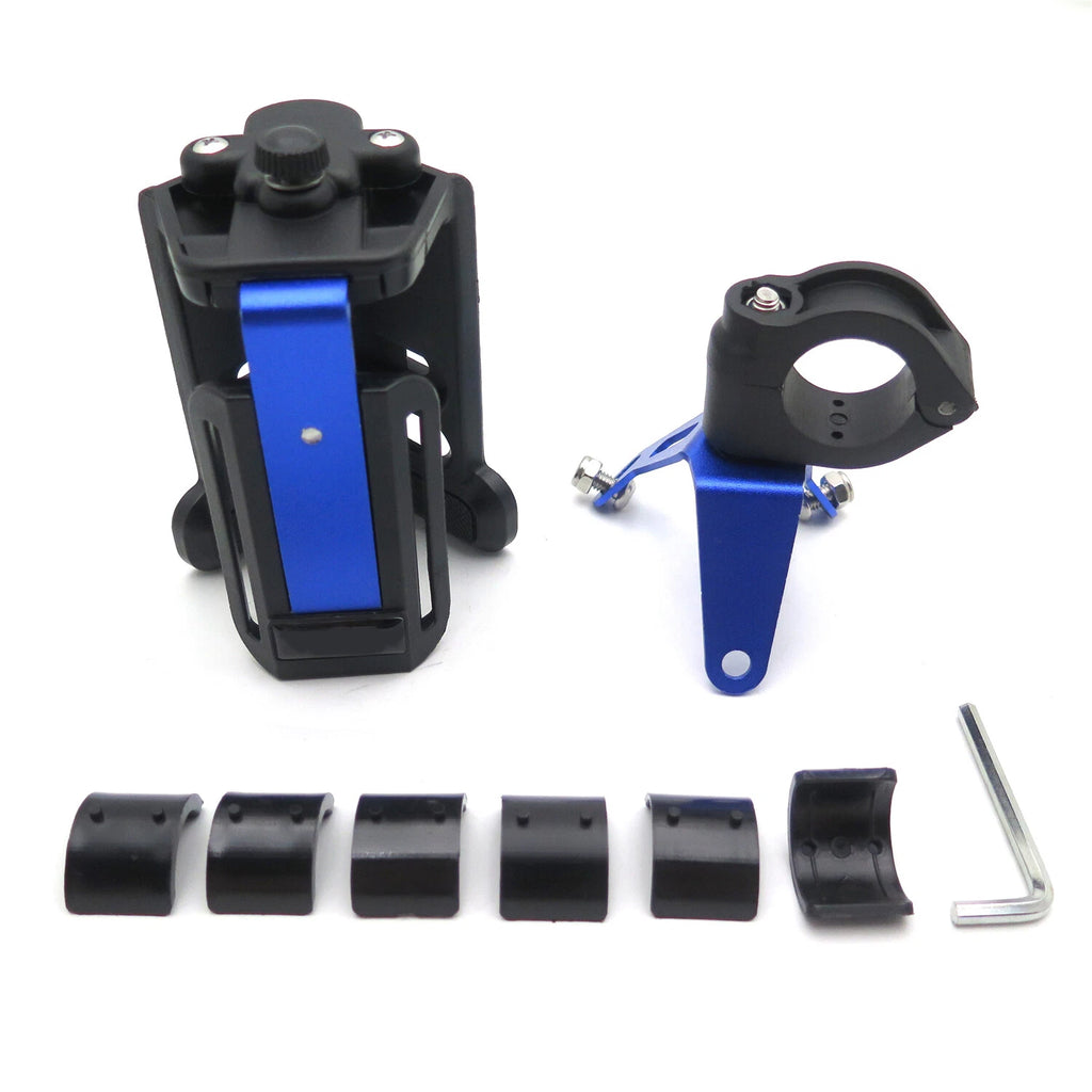 Adjustable Handlebar Cup Holder Mount for Motorcycle Bicycle (22mm 25mm 28mm)