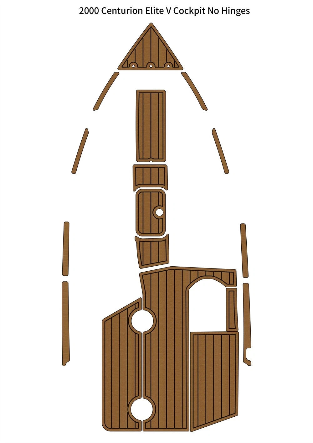 EVA Foam Teak Deck Floor Mat for Centurion Elite V (2000)