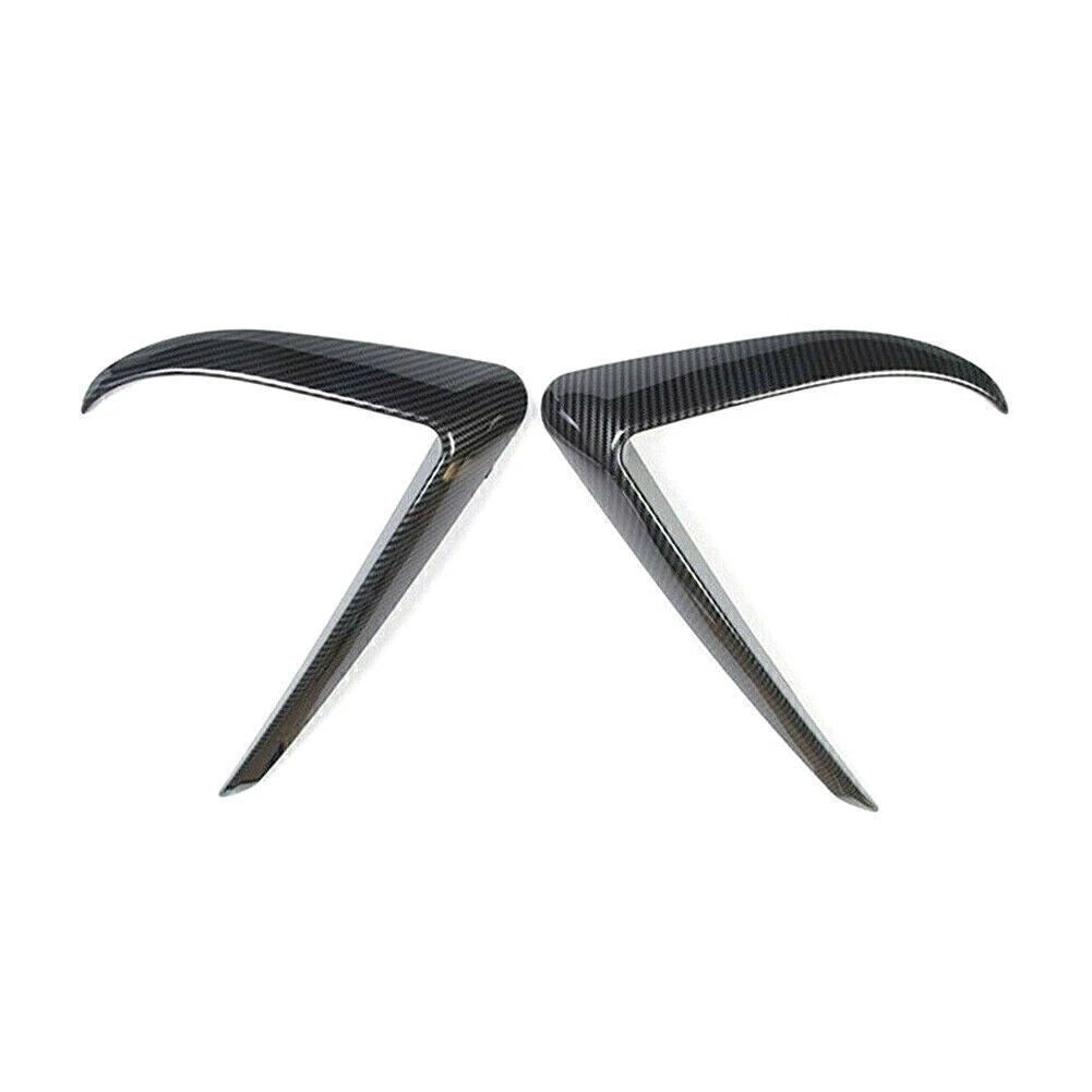 2X Front Fog Light Eyebrow Cover Trim for Tesla Model 3 (2017–2022)