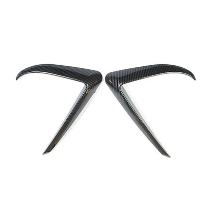 2X Front Fog Light Eyebrow Cover Trim for Tesla Model 3 (2017–2022)