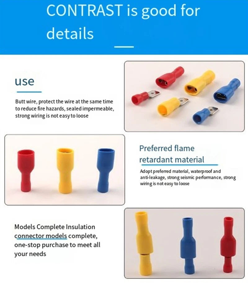 Male Female Connector for Automotive Wiring (One-step Connection)