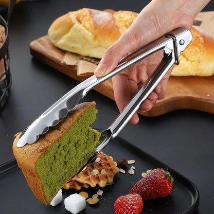 Stainless Steel Tong Tool for Kitchen Cooking Serving BBQ and Salad Tasks