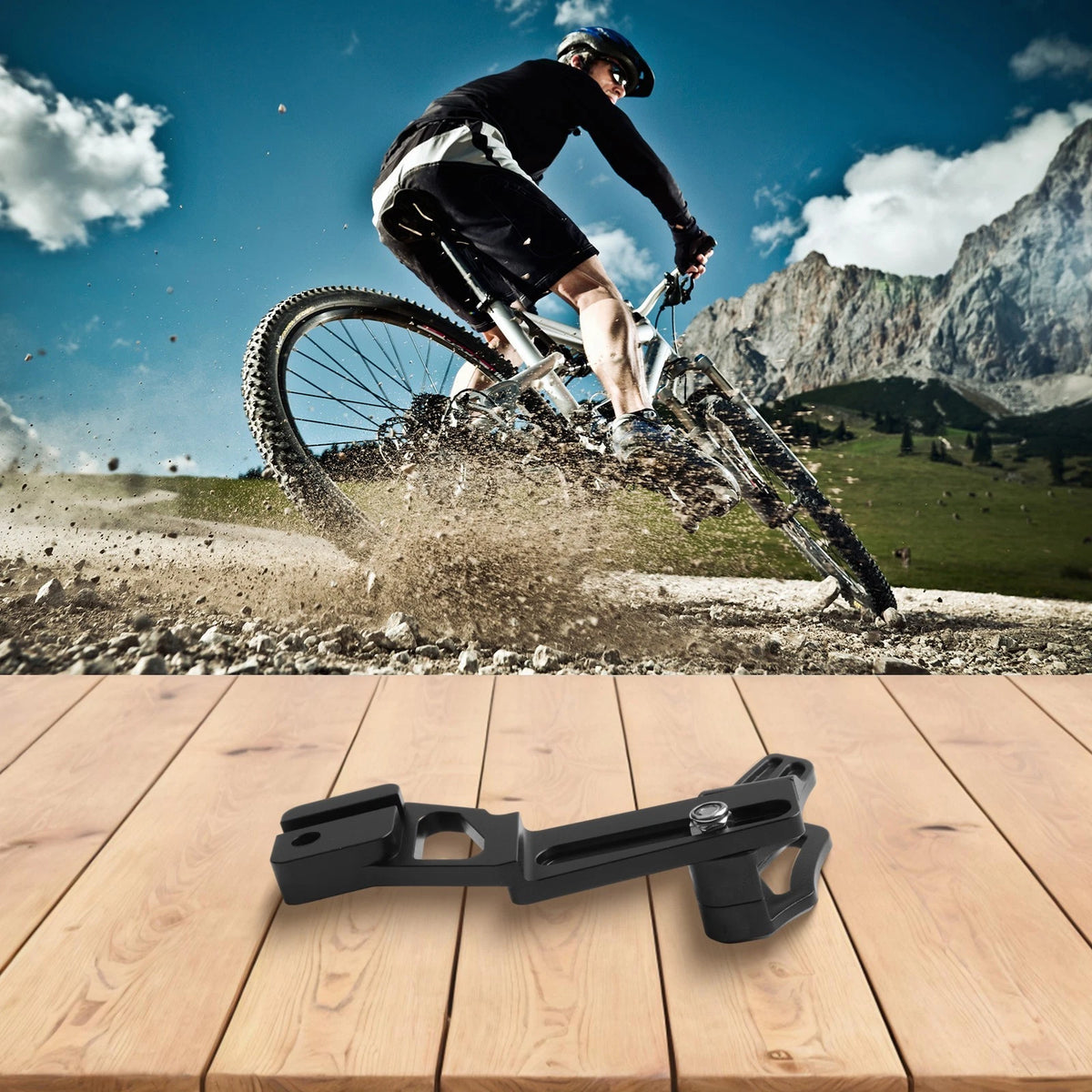 Chain Guide for Bicycle (58g Aluminum Alloy, Black)