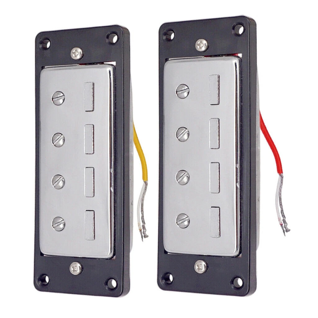 4-String Humbucking Bridge Pickup & Neck Kit for Universal Electric Bass