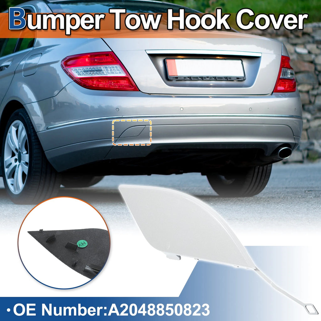 Rear Tow Hook Cover for Mercedes-Benz C W204 (2008–2014)