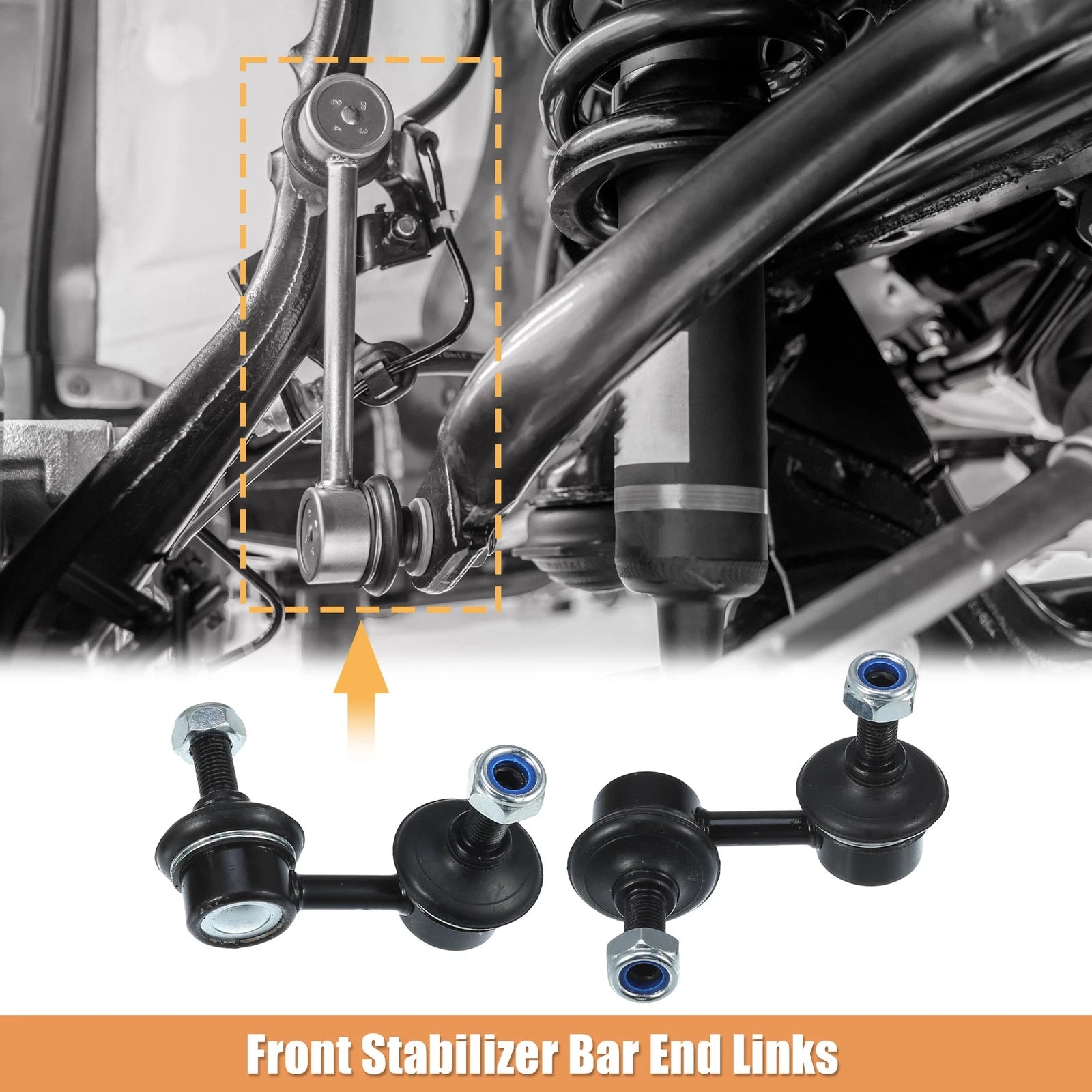 2PC Front Stabilizer Sway Bar Links Replacement for Acura RSX (2002–2006)