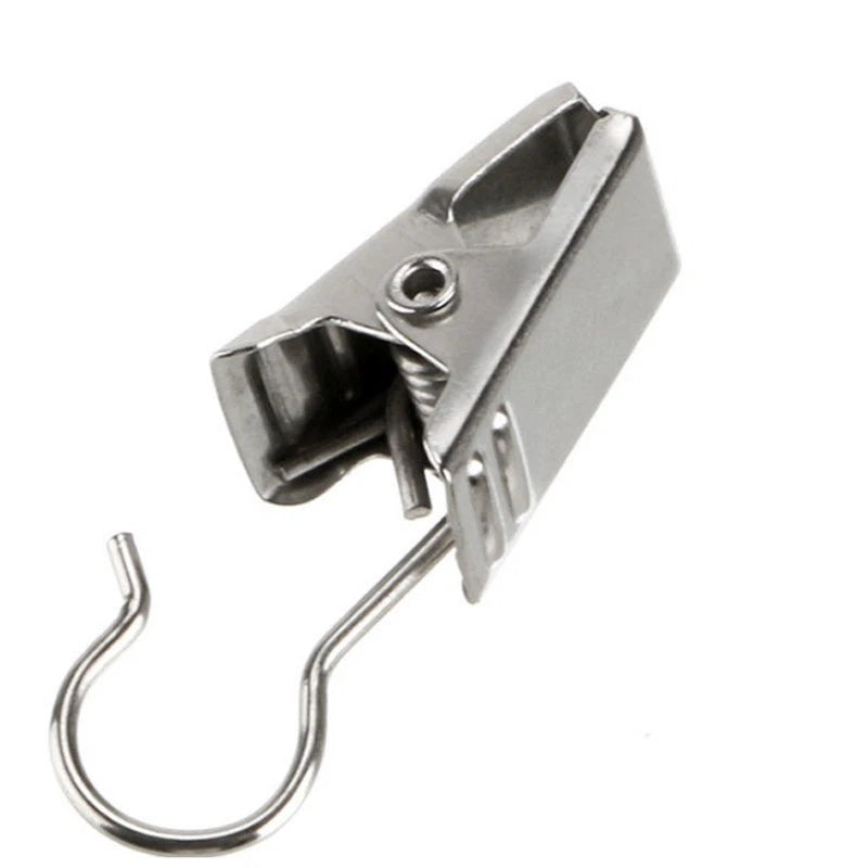 20Pcs Metal Hanging Hook Clips for Drapery Curtains