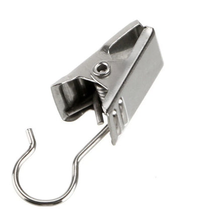 20Pcs Metal Hanging Hook Clips for Drapery Curtains