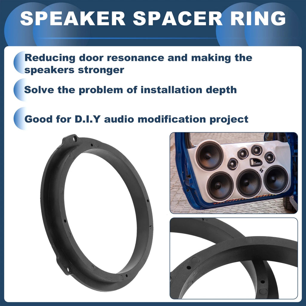2X Speaker Spacer Ring Adapter for Ford Transit Custom