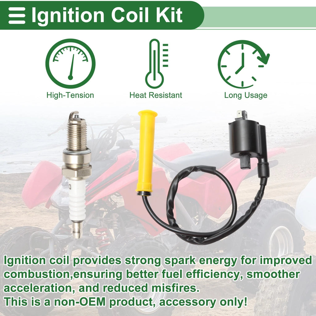 Ignition Coil Replacement for Honda ATV TRX420FPA (2009–2013) 1 Set