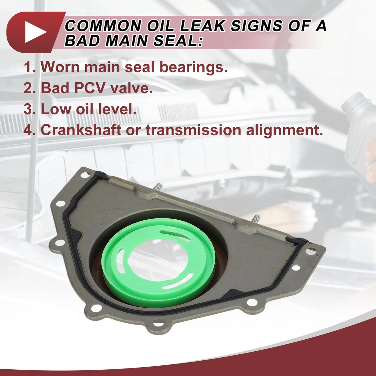Crankshaft Oil Seal with Flange for Chrysler Sebring Dodge (2007–2010)