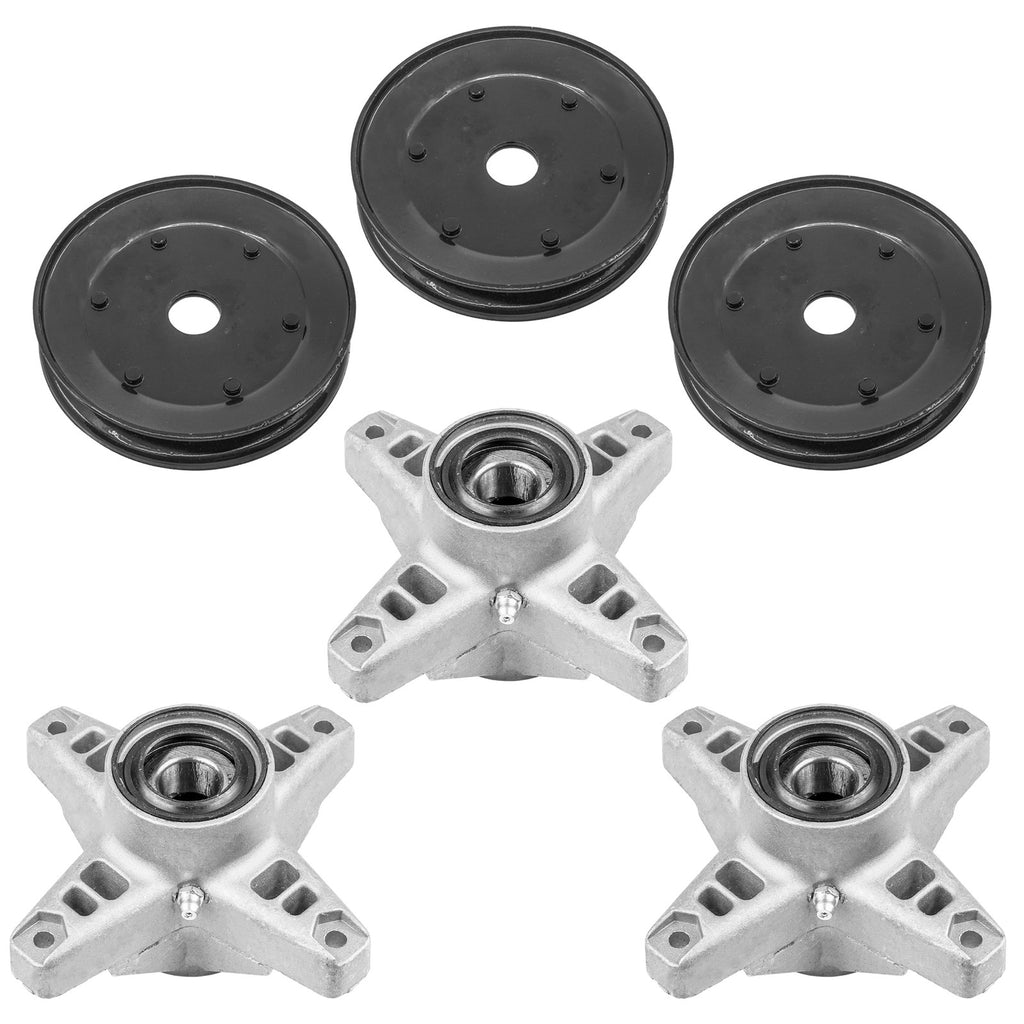 48 Inch Deck Spindles and Pulley Replacement Kit for Craftsman Mower (2017–2020)