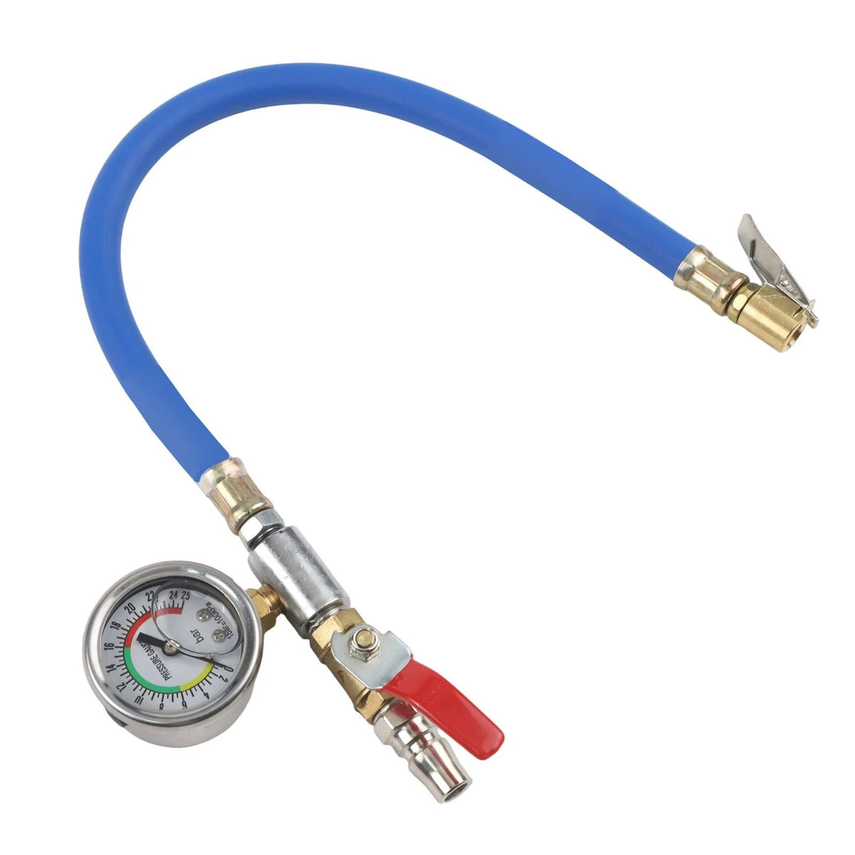 Tire Pressure Gauge with Quick Connect Nozzle for Car SUV