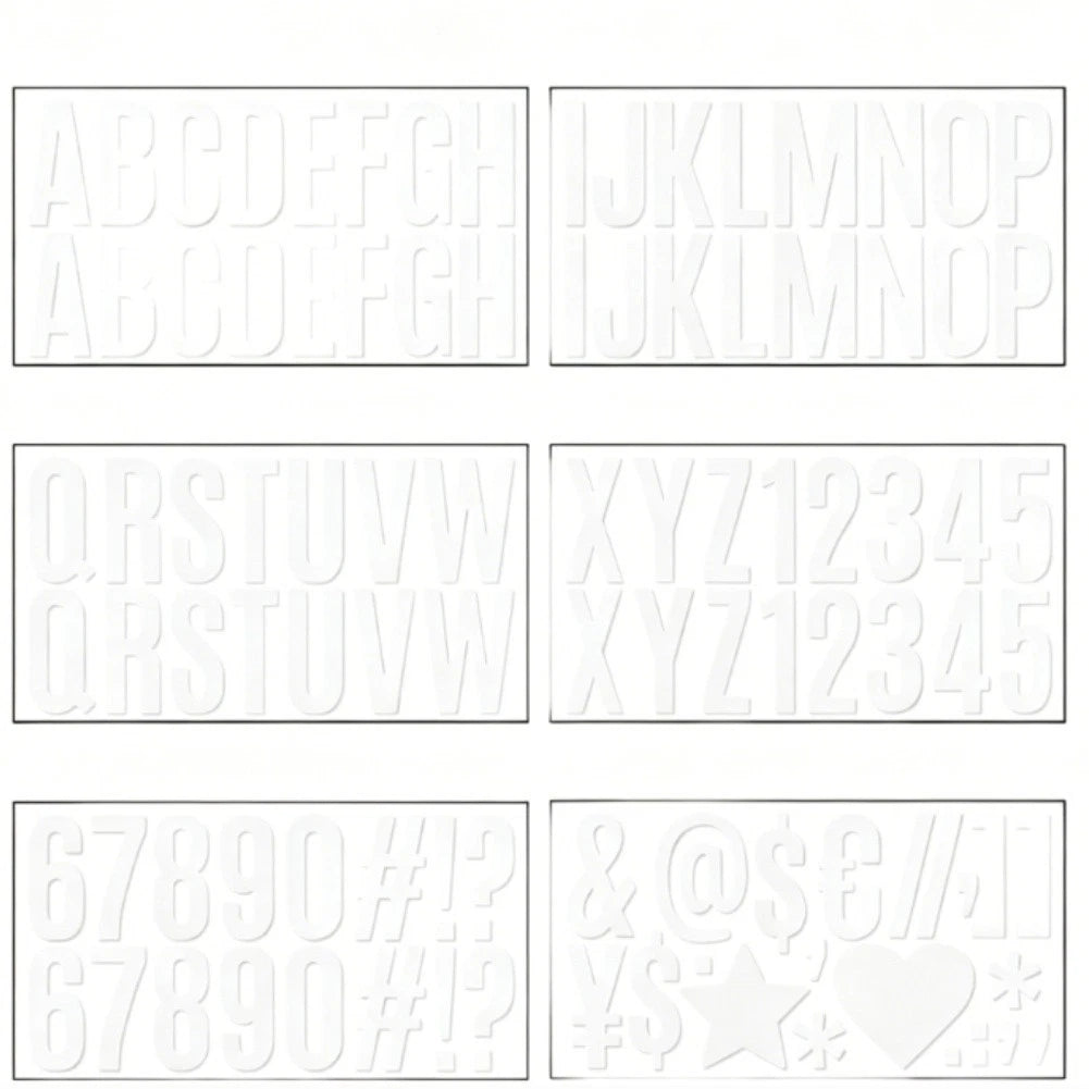 Waterproof PVC Letter Stickers for DIY Craft Art Office Decor