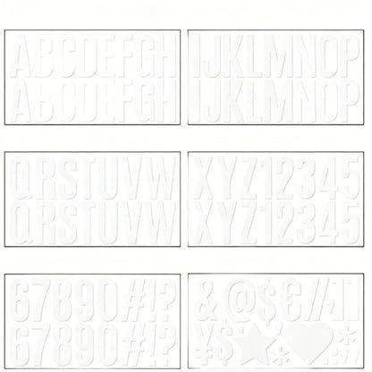 Waterproof PVC Letter Stickers for DIY Craft Art Office Decor