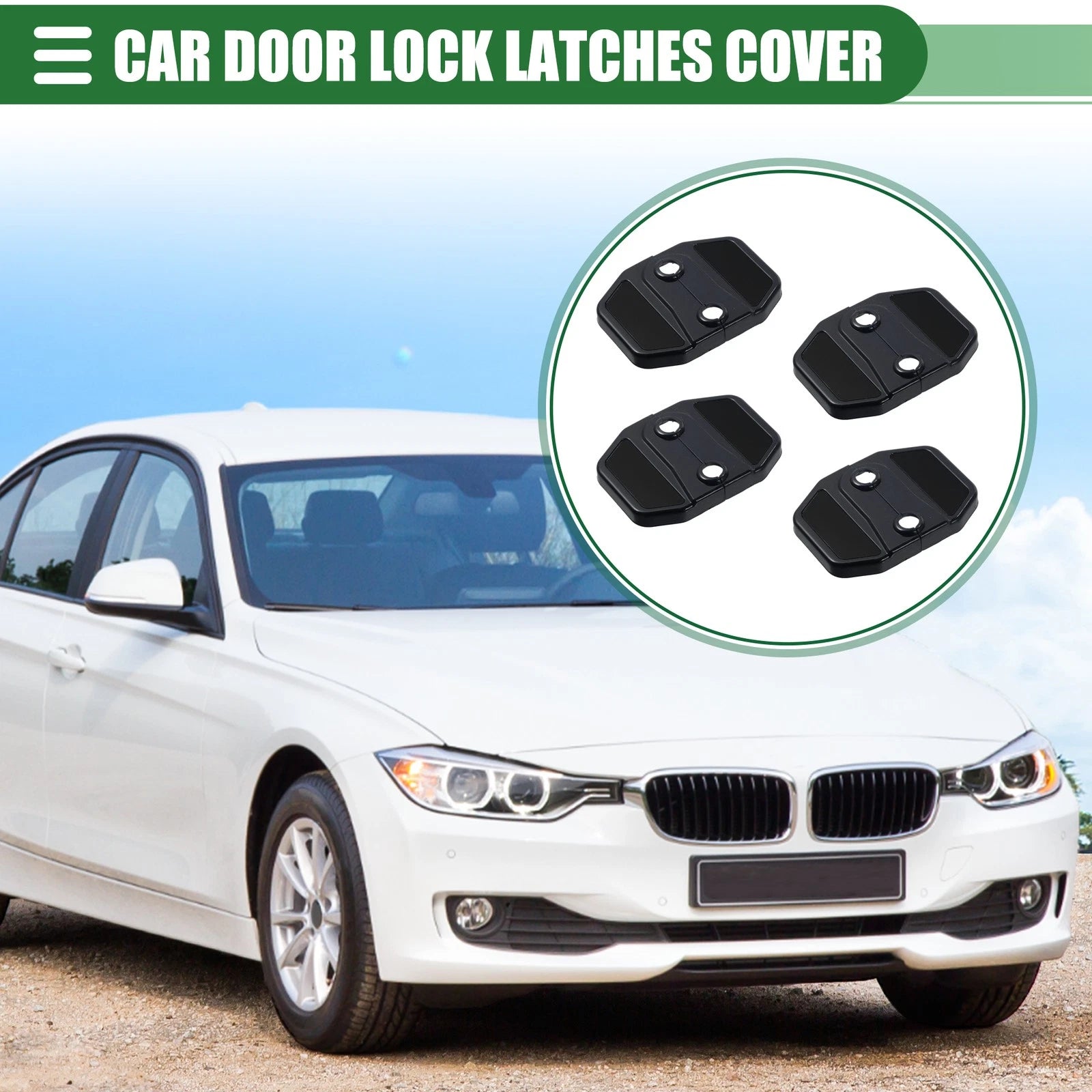 Door Latch Cover Protector 4pcs for BMW 1 Series 2 Series (ABS) (2013–2021)
