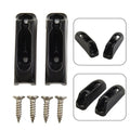 2X Self-locking Nylon Rope Screws 3mm - Black
