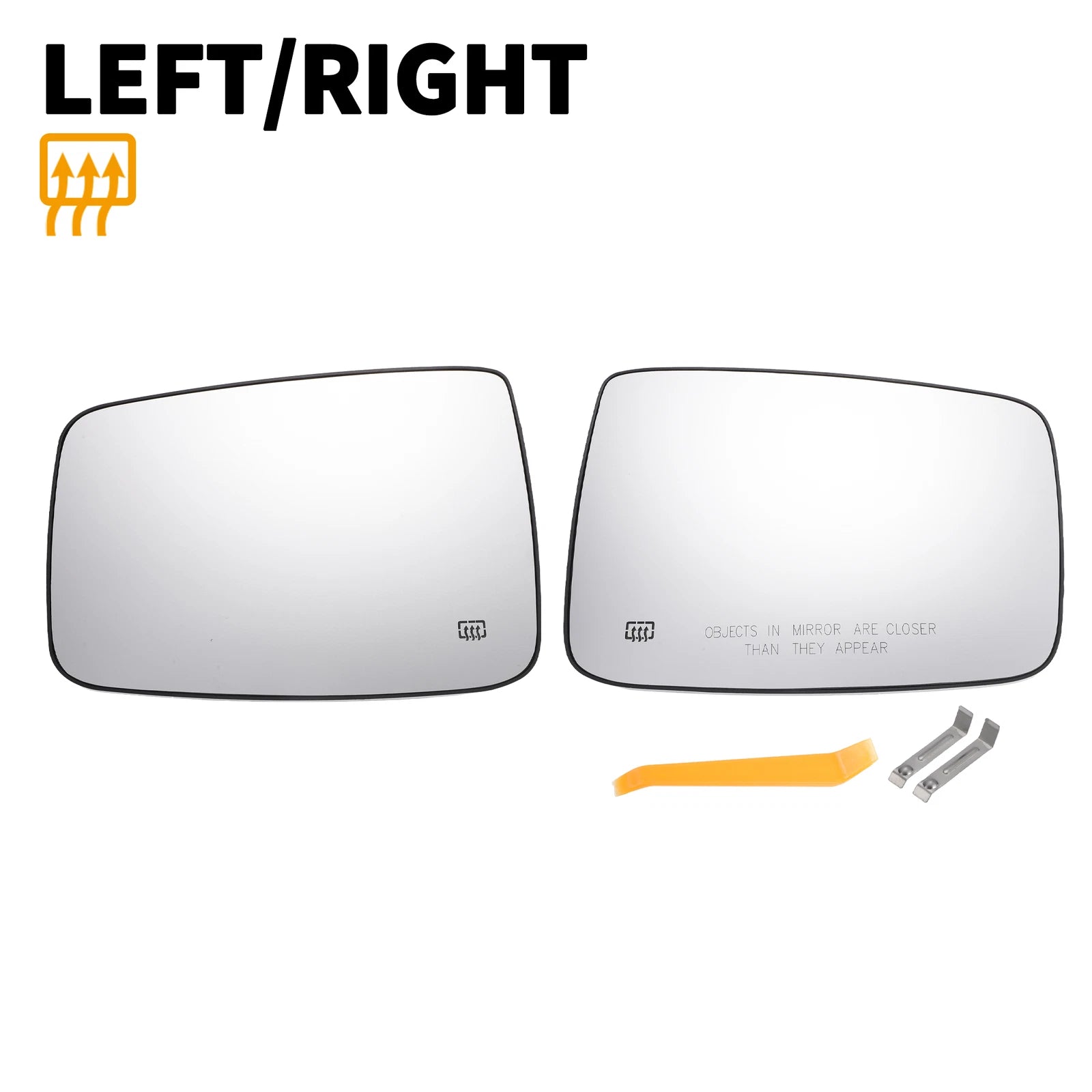 Pair Mirror Glass w/ Back Heated for Dodge Ram 1500 (2019–2023)