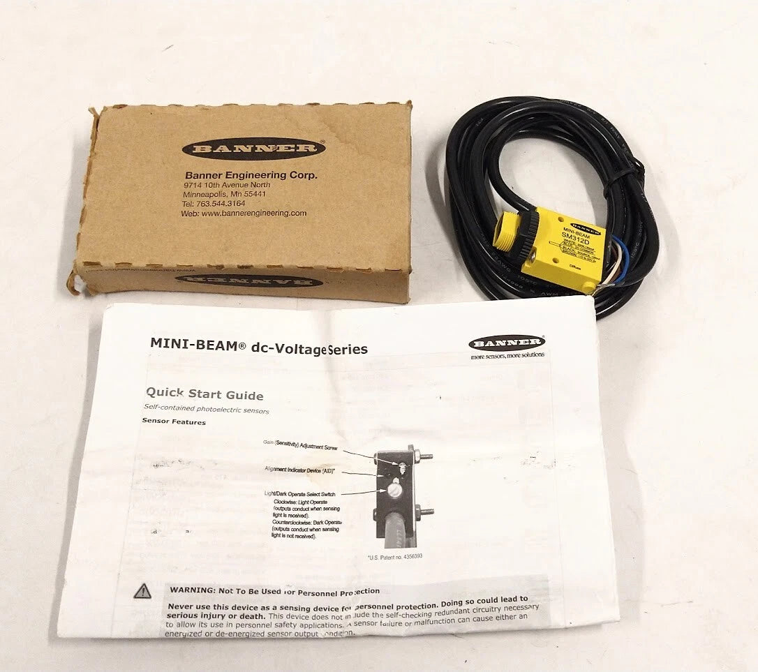 Banner Engineering SM312D Photoelectric Sensor for