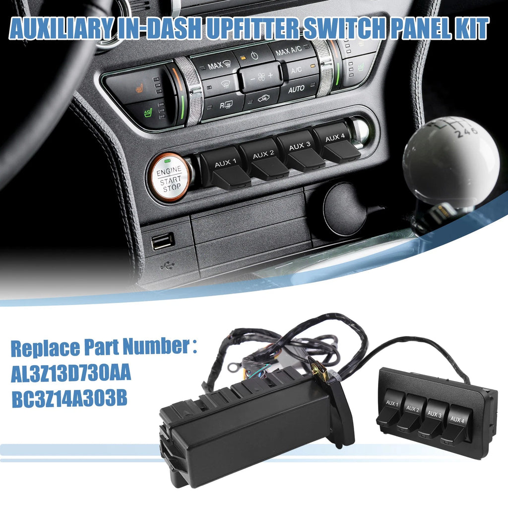 Auxiliary Upfitter Switch Panel Kit for Ford Super Duty (2017–2024)
