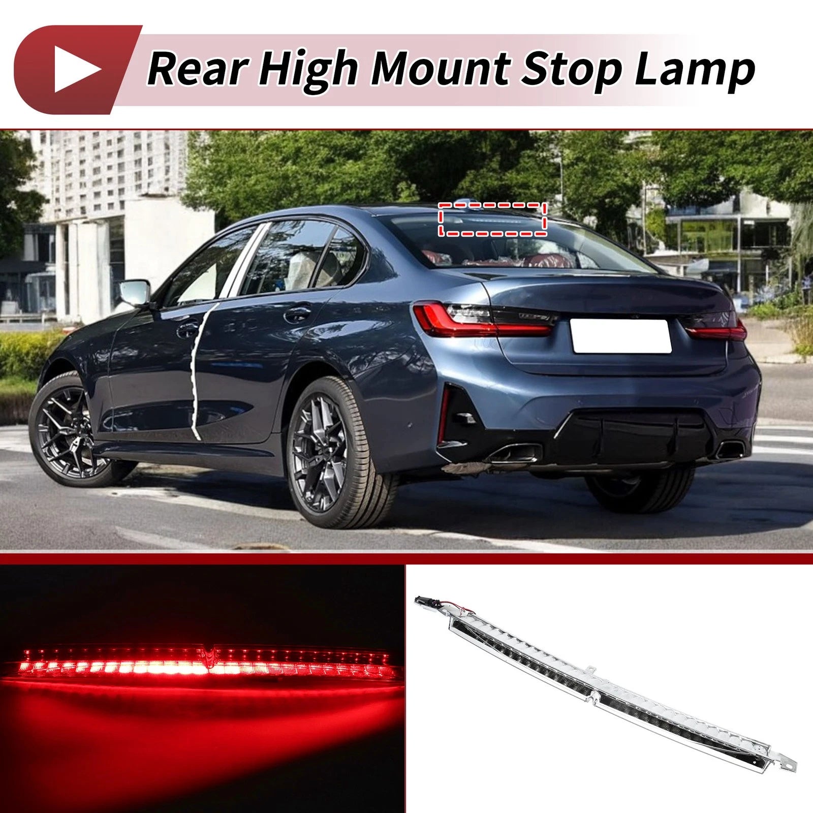 Third Brake Light White LED Replacement for BMW 5 Series E60 E61 (2007–2010)