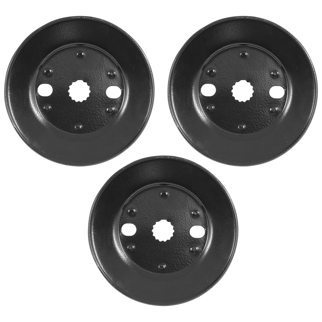Deck Spindle Pulley Replacement for John Deere X320 X324 X500 X520 X540 (48") (Qty 3)