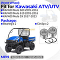 2 Front Wheel Knuckle Bearings for Kawasaki Mule 610 (2005–2016)