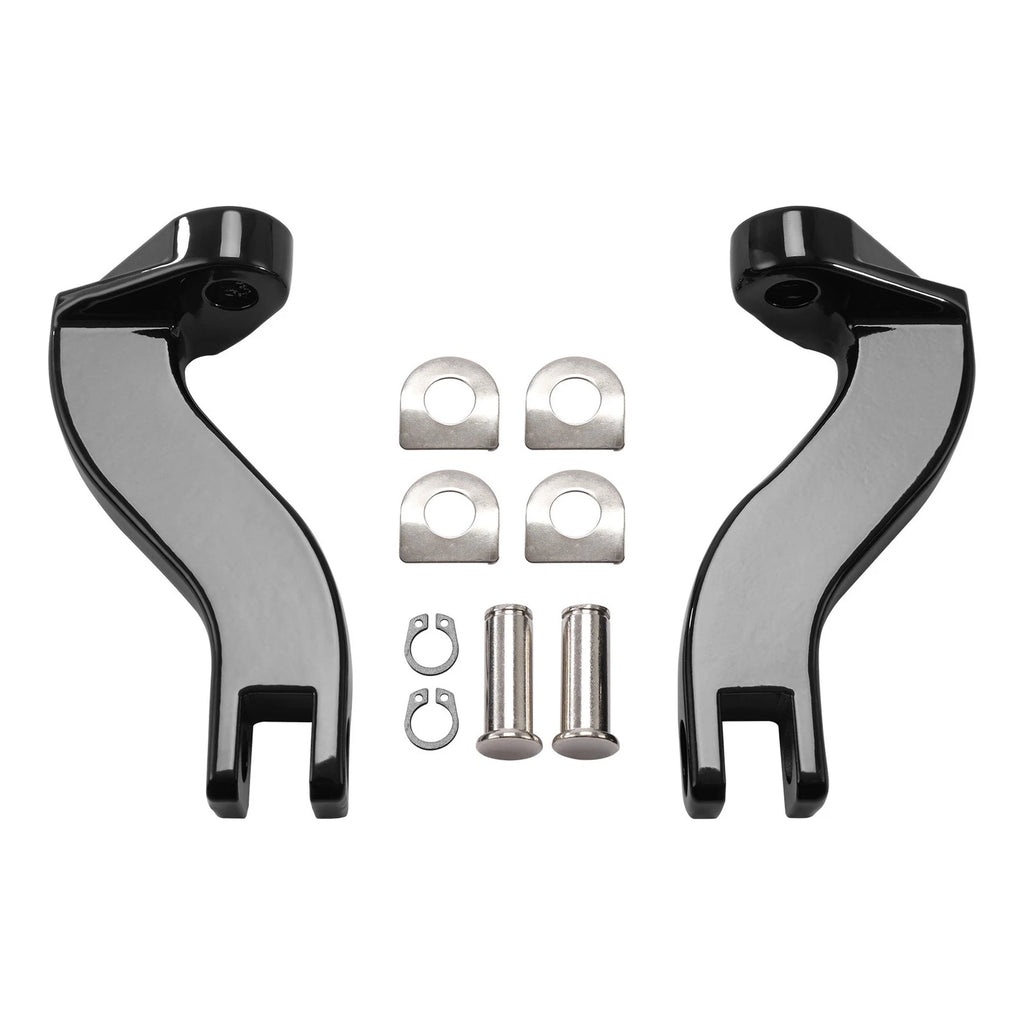 Passenger Footpeg Mount Kit for Harley Touring FLHT (1993–2025) Black/Chrome