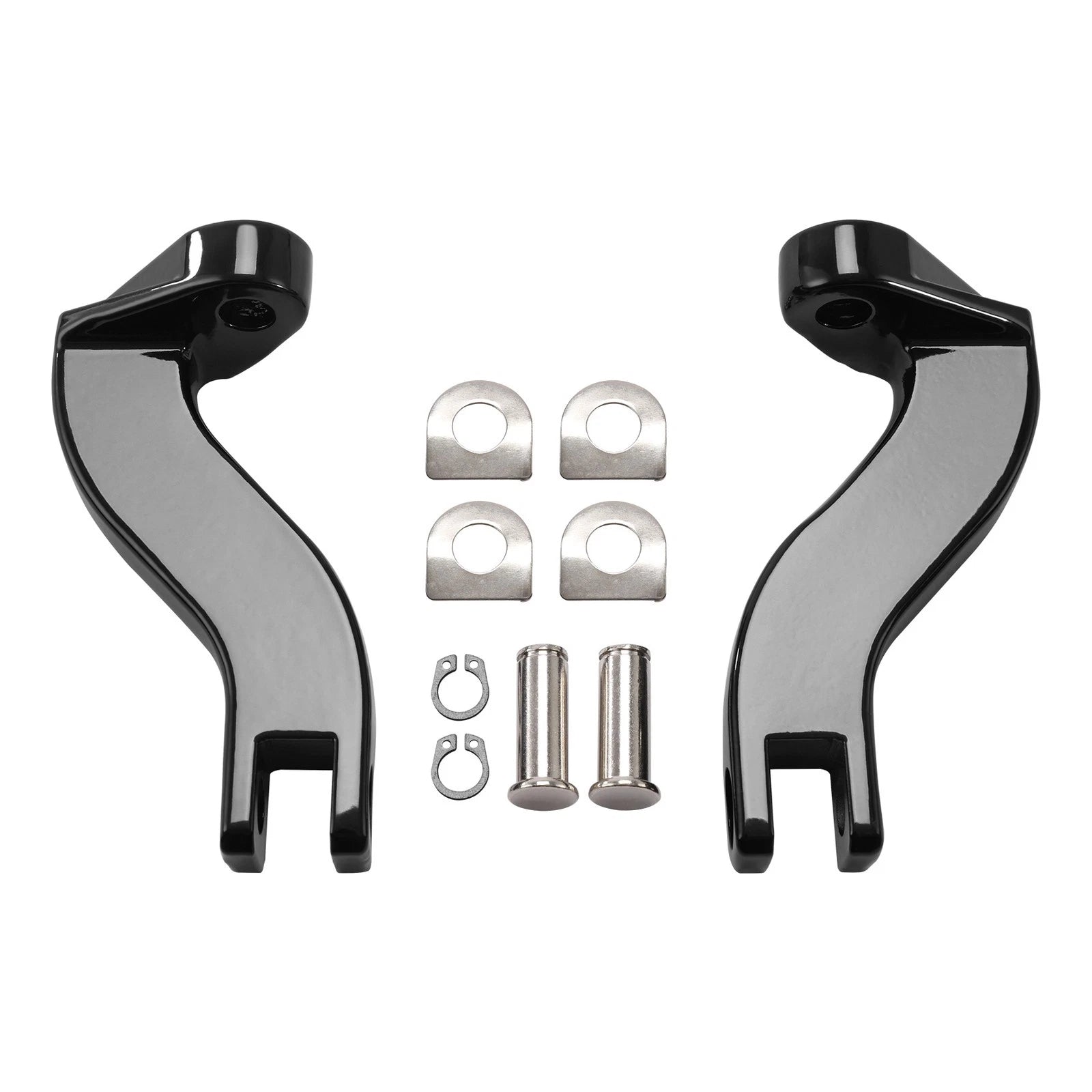 Passenger Footpeg Mount Kit for Harley Touring FLHT (1993–2025) Black/Chrome