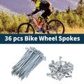 Bicycle Spoke Nipples Replacement 45mm Steel Galvanized Set for Universal